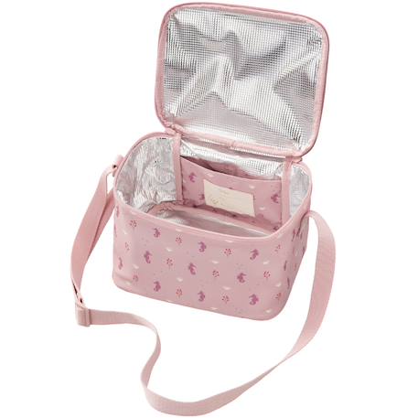 Lunch bag isotherme seahorse (2,5 l) Blanc+Bleu, beige, marron+Ecru, marron, rouge+Marron, blanc+Olive, marron,blanc+Rose hippocampe+Vert+Vert clair+Vert crocodile 20 - vertbaudet enfant 