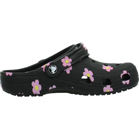 Tongs fille modèle classic flower clog Noir 1 - vertbaudet enfant 