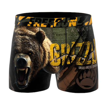 Lot de 4 boxers  wild animals Marron/jaune/noir/vert/noir 2 - vertbaudet enfant 