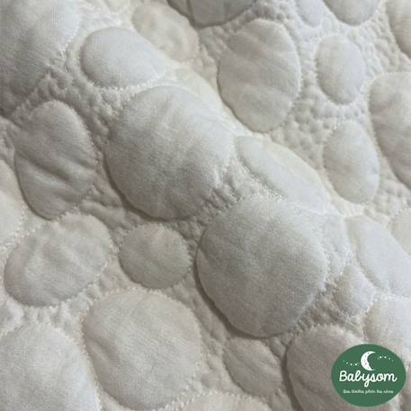 Babysom - coussin de maternité 3 en 1 : grossesse, allaitement et repos bébé - housse motif blanc galet - xxl Blanc 4 - vertbaudet enfant 
