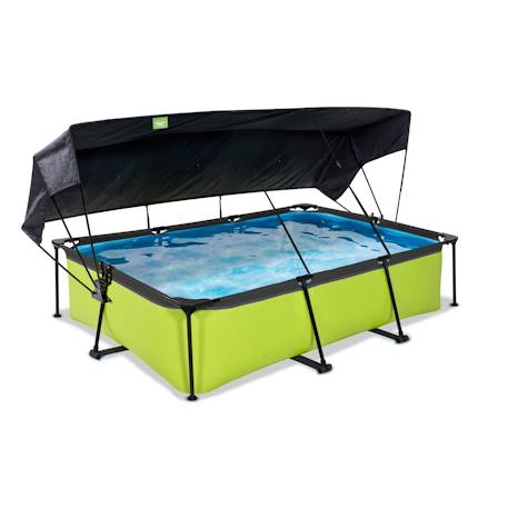Piscine 300x200x65cm avec voile d'ombrage et pompe filtrante Vert 1 - vertbaudet enfant 