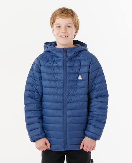Veste puffer anti-series search enfant Black+Light navy 7 - vertbaudet enfant 
