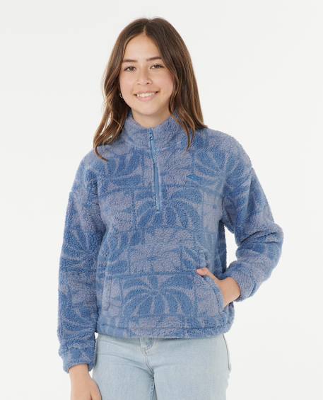 Polaire 1/4 zip artist of search oceanic filles Blue 1 - vertbaudet enfant 