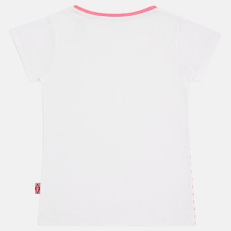T-shirt manches courtes fille Bleu+Jaune+Rose 15 - vertbaudet enfant 