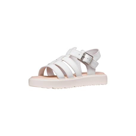 Sandales  à brides Blanc+Noir 2 - vertbaudet enfant 