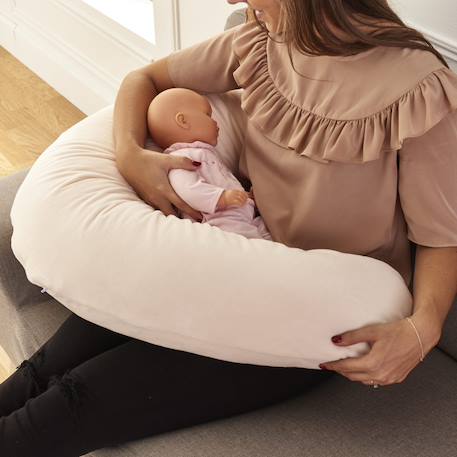 Pack coussin de maternité xxl - 2 housses : étoile & écru - grossesse, maternité et allaitement Beige 2 - vertbaudet enfant 