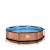 Piscine ronde ø300cm avec pompe filtrante pour jardin Marron+Vert 2 - vertbaudet enfant 
