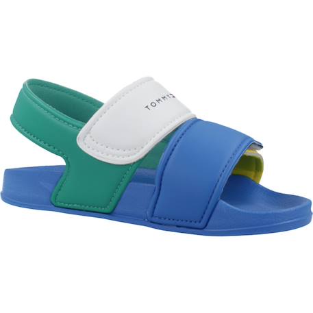 Tongs enfant garçon Bleu+Multicolore 11 - vertbaudet enfant 