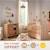 Chambre bébé complète, lit bébé et commode à langer avec claustra - tokyo Blanc/marron+Rouge/marron+Vert/marron 7 - vertbaudet enfant 