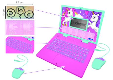 Ordinateur éducatif bilingue avec 164 activités au design licorne (en/fr) MULTICOLORE 5 - vertbaudet enfant 