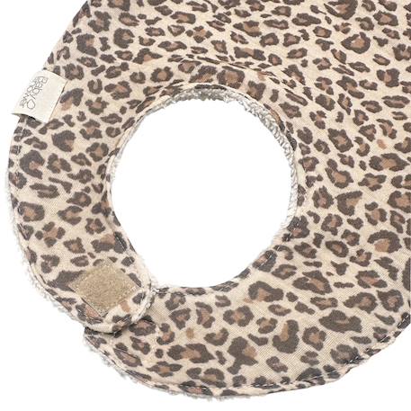 Bavoir big brother wild print Beige, noir, marron 2 - vertbaudet enfant 