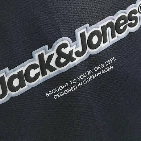 Sweat à capuche garçon newton branding Gris 2 - vertbaudet enfant 