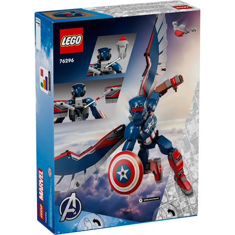 Figurine du nouveau captain america à construire 76296 Multicolore 2 - vertbaudet enfant 