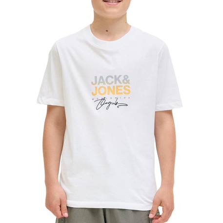 T-shirt manches courtes garçon canggu Blanc+Marron+Noir 1 - vertbaudet enfant 