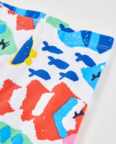 Legging en maille pour fille avec imprimé marin Multicolore 3 - vertbaudet enfant 