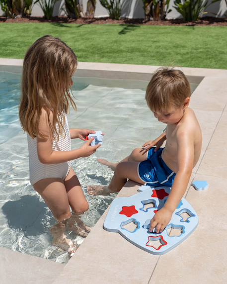 Puzzle flottant enfant animaux marins mousse Bleu 5 - vertbaudet enfant 