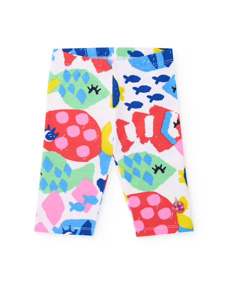 Fille-Legging en maille pour fille avec imprimé marin