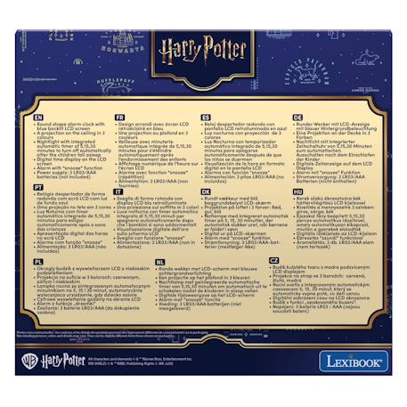 Réveil projecteur Veilleuse Harry potter hedwige MULTICOLORE 6 - vertbaudet enfant 