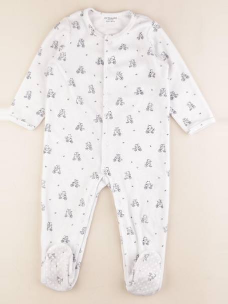 Pyjama velours - 2 ans Blanc 1 - vertbaudet enfant 
