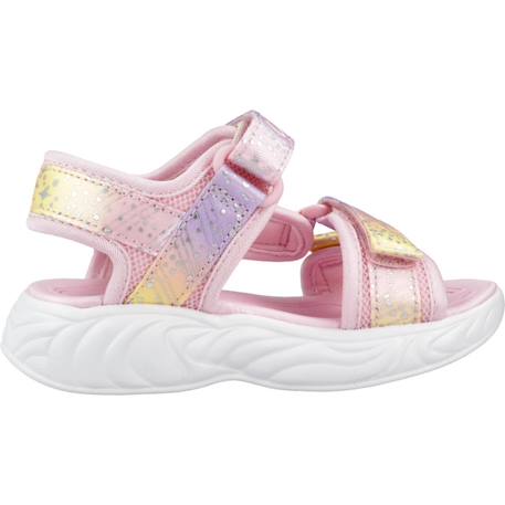 Sandales bébé fille en textile Multicolore prmt+Rose lpmt+Rose pkmt 7 - vertbaudet enfant 