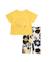 Ensemble en maille pour fille avec détails à sequins Jaune 1 - vertbaudet enfant 
