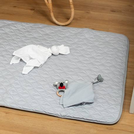Tapis de parc tapis d'éveil bébé réversible en coton piqué Rose+Vert menthe 10 - vertbaudet enfant 