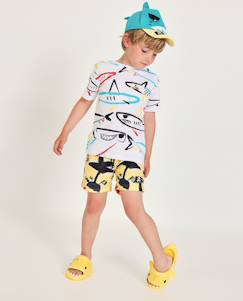 -T-shirt en maille pour garçon avec motifs de requins
