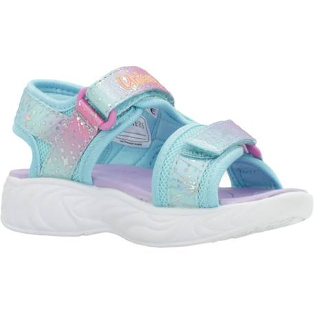 Sandales bébé fille en textile Multicolore prmt+Rose lpmt+Rose pkmt 5 - vertbaudet enfant 