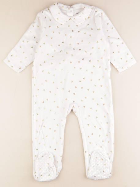 Pyjama velours - 2 ans Blanc 1 - vertbaudet enfant 