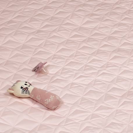 Tapis de parc tapis d'éveil bébé réversible en coton piqué Rose+Vert menthe 4 - vertbaudet enfant 