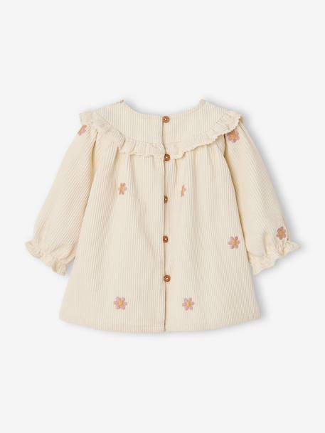 Ensemble robe et collants naissance vanille 4 - vertbaudet enfant 