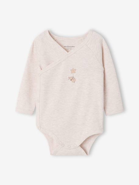 Lot de 3 bodies naissance manches longues cappuccino 5 - vertbaudet enfant 