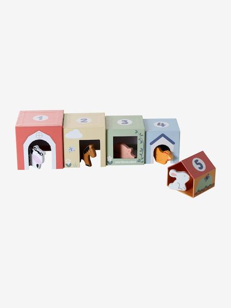 Coffret 5 jouets d’éveil bois FSC® multicolore 4 - vertbaudet enfant 