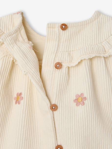 Ensemble robe et collants naissance vanille 6 - vertbaudet enfant 