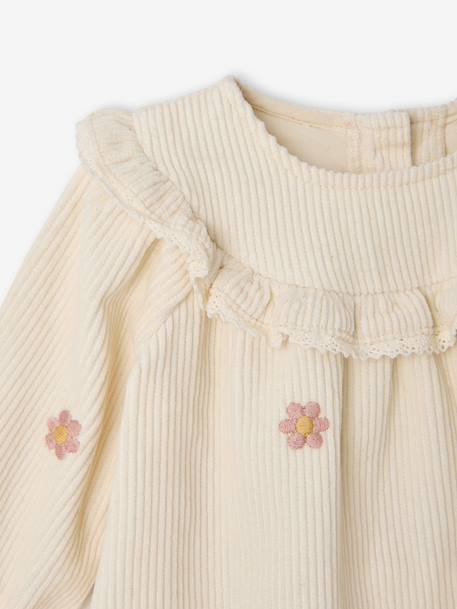 Ensemble robe et collants naissance vanille 5 - vertbaudet enfant 