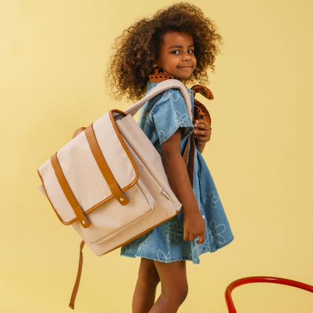 Cartable a4 primaire beige (38 cm) Beige, marron 3 - vertbaudet enfant 