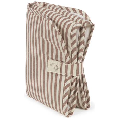 Tapis à langer praliné rayures moka Marron 3 - vertbaudet enfant 