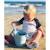 Seau de plage en silicone souple Bleu+Bleu gris+Blue+Dark moss green+Grey+Gris+Mint+Mustard+Orange+Petrol blue+Purple+Red+Rose+Rouge cerise+Sage green+Violet 4 - vertbaudet enfant 