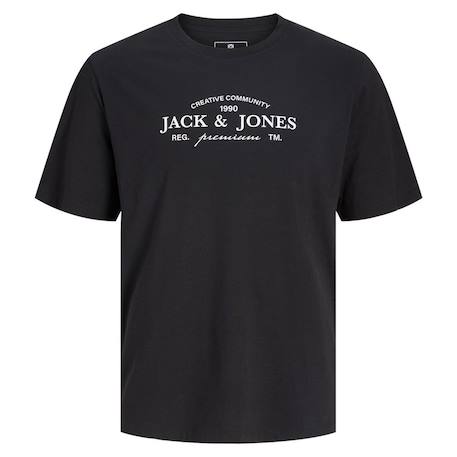 T-shirt garçon manches courtes blakevin Blanc+Noir 3 - vertbaudet enfant 