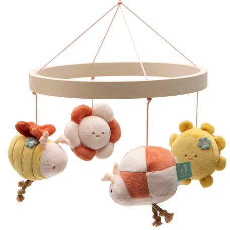 Mobile bébé pretty picnic Ecru, jaune, rose 1 - vertbaudet enfant 