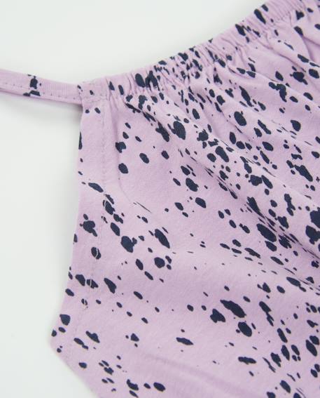 Top fille en maille avec imprimé à pois Violet 3 - vertbaudet enfant 