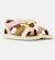 Sandales fille cuir bicho twins Jaune rose 2 - vertbaudet enfant 