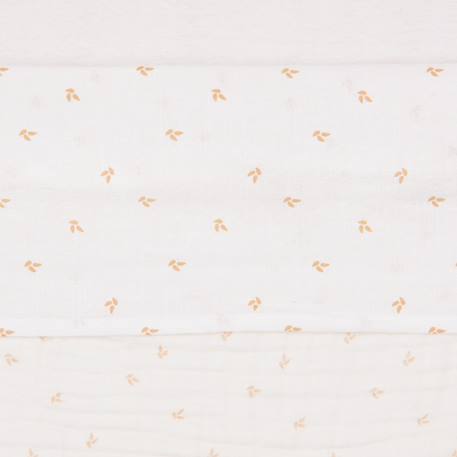 Drap de berceau en coton harvest (75 x 100 cm) Blanc, corail 4 - vertbaudet enfant 