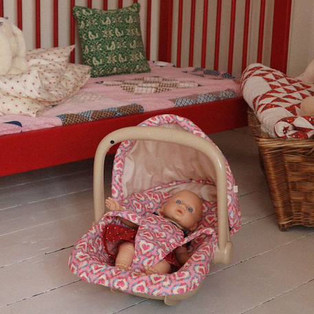 Siège-auto pour poupée felice rose Rose, jaune, bleu 4 - vertbaudet enfant 