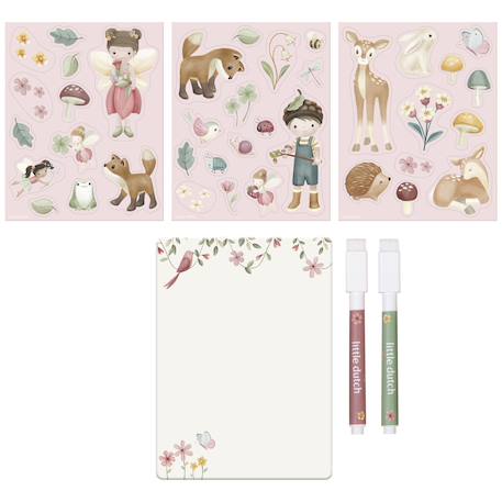 Livre de dessin magnétique rosa fairy garden Rose 3 - vertbaudet enfant 
