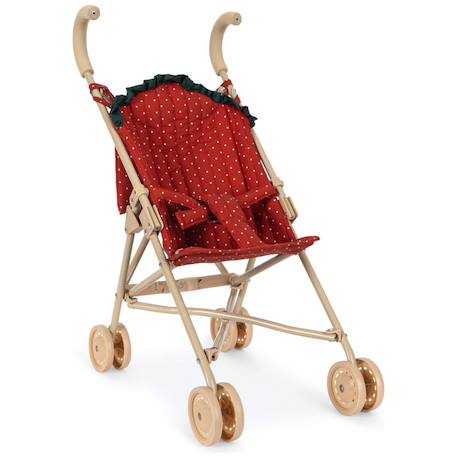 Poussette pour poupée fraise dot Rouge, blanc 1 - vertbaudet enfant 