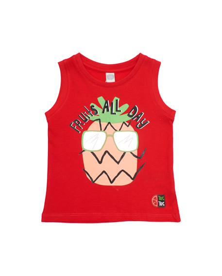 T-shirt garçon en maille avec motif ananas  - vertbaudet enfant