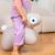 Ballon sauteur hoppi lapin bleu Beige, blanc+Bleu 3 - vertbaudet enfant 