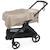 Set 2 langes praliné vichy rayures moka (70x70 cm) Marron 4 - vertbaudet enfant 