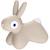 Ballon sauteur hoppi lapin bleu Beige, blanc+Bleu 1 - vertbaudet enfant 